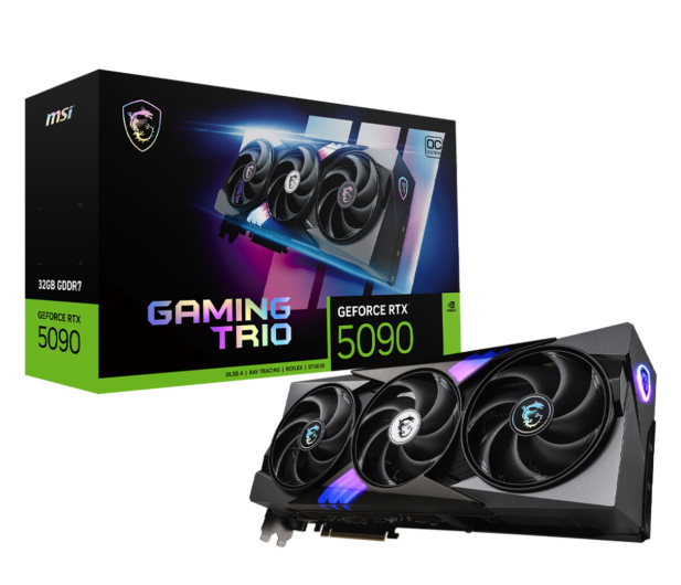 MSI GeForce RTX 5090 Gaming Trio OC 32GB GDDR7 DLSS5 - 1314559 - zdjęcie